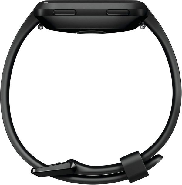 Fitbit Versa Smart Watch, Multisport Tracker, Black/Black Aluminium, One Size (S & L Bands Included) (Renewed) - Image 3