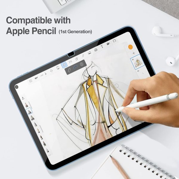 ProCase Screen Protector for iPad A16 2025 11th/10th 2022 Generation (11-inch/10.9), HD Clear Tempered Glass Film Guard -2 Pack - Image 7
